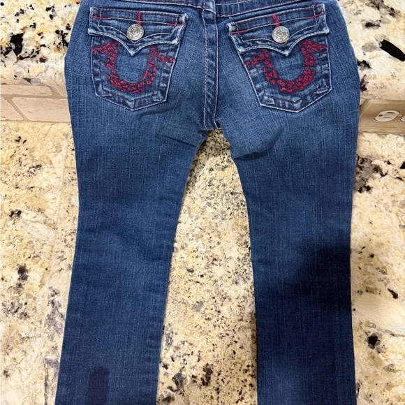 True Religion Blue- Kids Washed Jeans - Picture 2 of 7